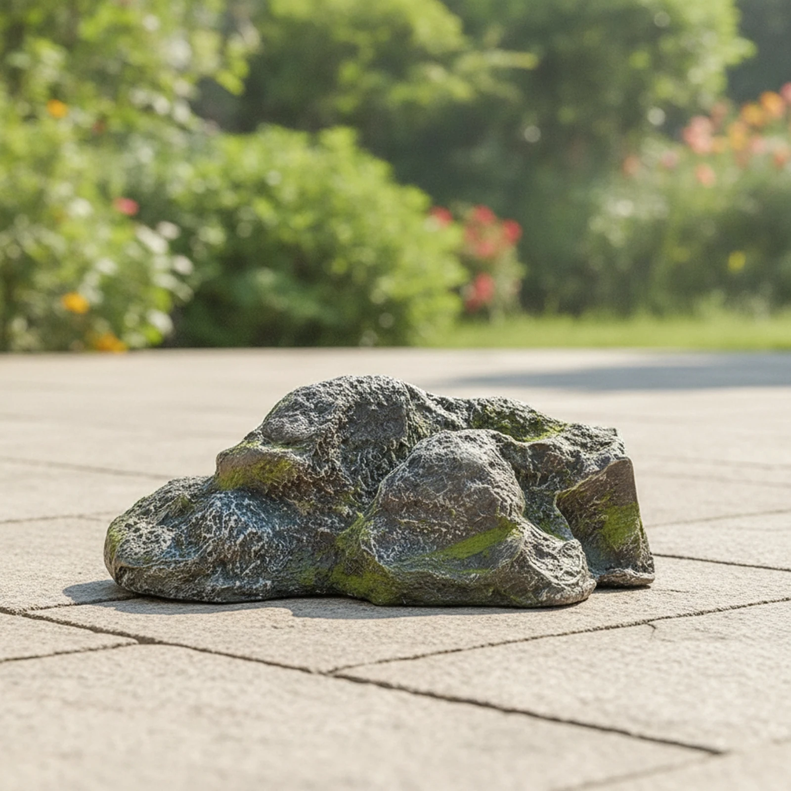 Simulated Landscape Stone Lightweight Fiberglass Rock Hollow Rock Outdoor Stone with Hollow Interior Weather-Resistant