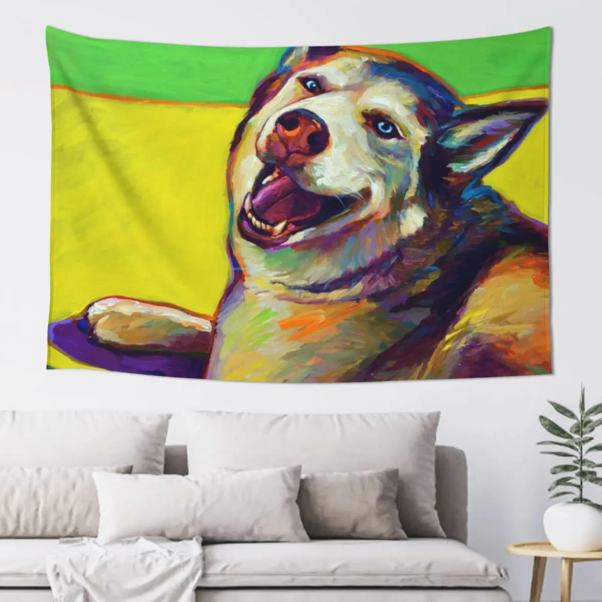 

Kitty, the SIBERIAN HUSKY Tapestry Room Decor Cute Cute Room Things Bedrooms Decorations Tapestry