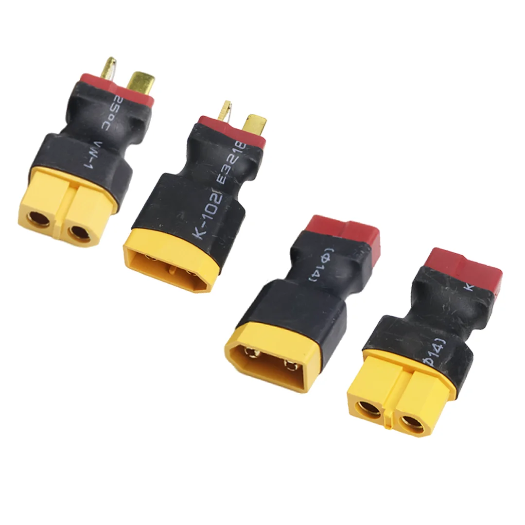 Adapter XT60 Stecker auf Dean T Stecker / T Buchse auf XT60 Buchse für RC Helikopter Quadcopter LiPo Akku-Stecker