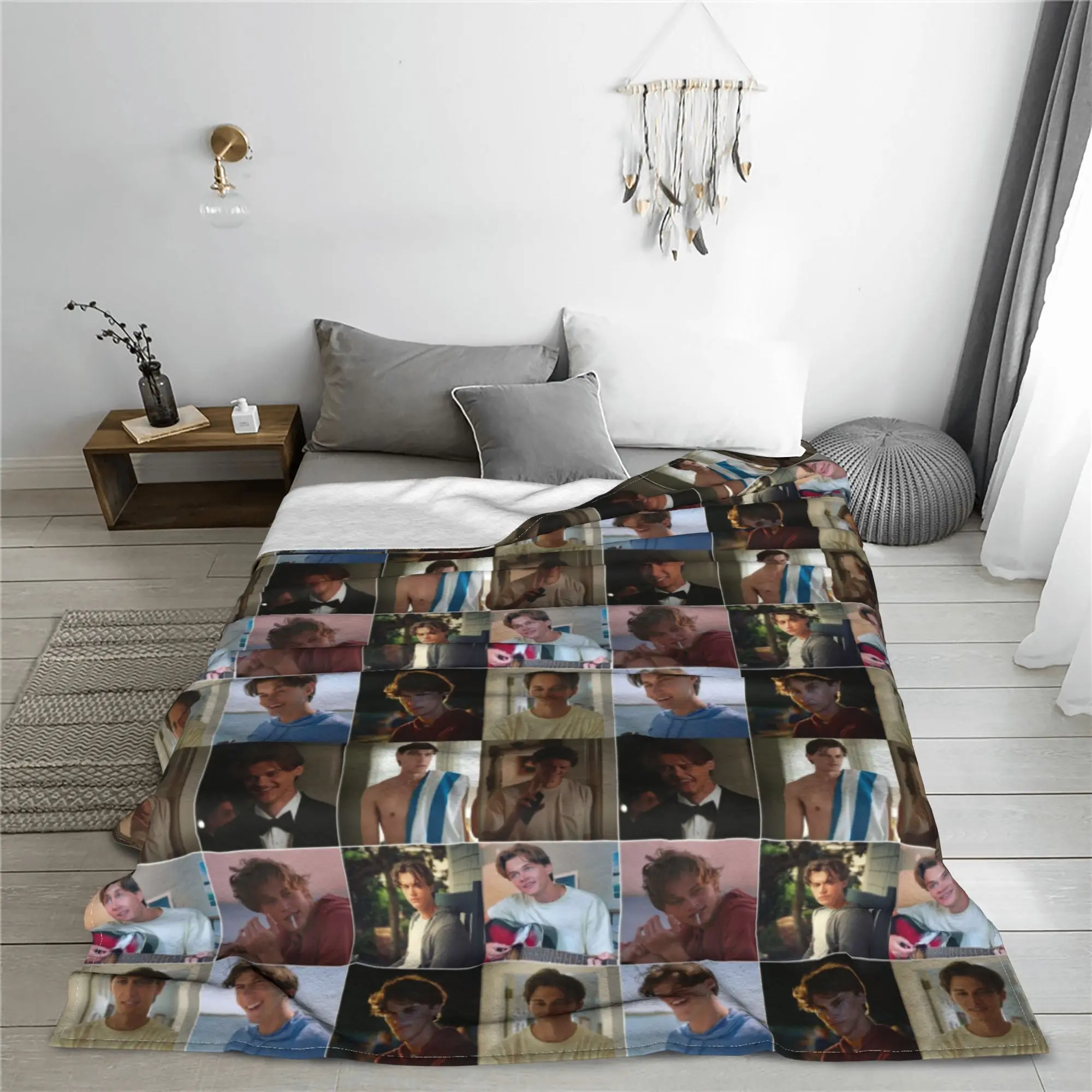Conrad Fisher Collage Blankets Lightweight Fleece Sofa Throw Blanket for Couch Bedding Travel Throws Bedspread Quilt