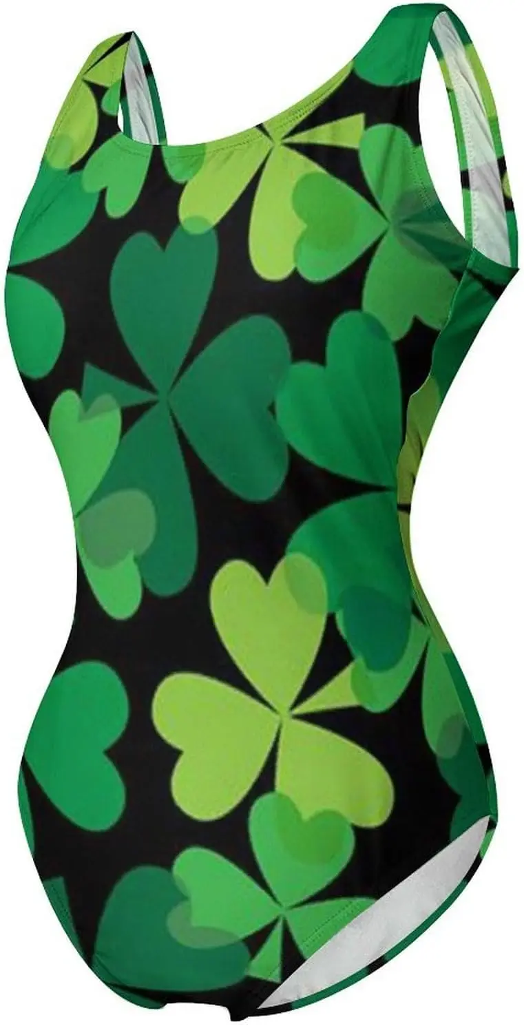 ملابس سباحة نسائية من قطعة واحدة من Luxy Trio Clover ملابس سباحة للتدريب الرياضي