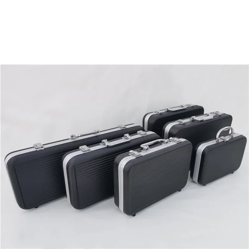 Portable Plastic Aluminum Alloy ToolBox Suitcase Impact Resistant Safety Instrument Case Storage Box with Sponge Lining