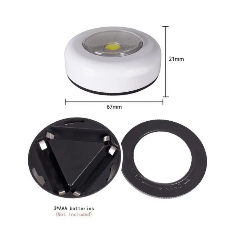 Led interruptor de toque luz da noite lâmpadas parede sem fio para o quarto cozinha guarda-roupa armários armário alimentado por bateria luzes portáteis