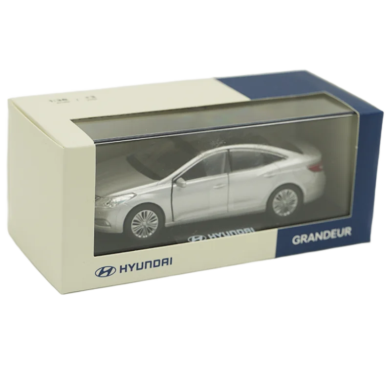 โมเดลรถเหล็กหล่อ HYUNDAI GRANDEUR สเกล 1/38 ของเล่นสะสม ของเล่นเด็ก พร้อมกล่องเดิม