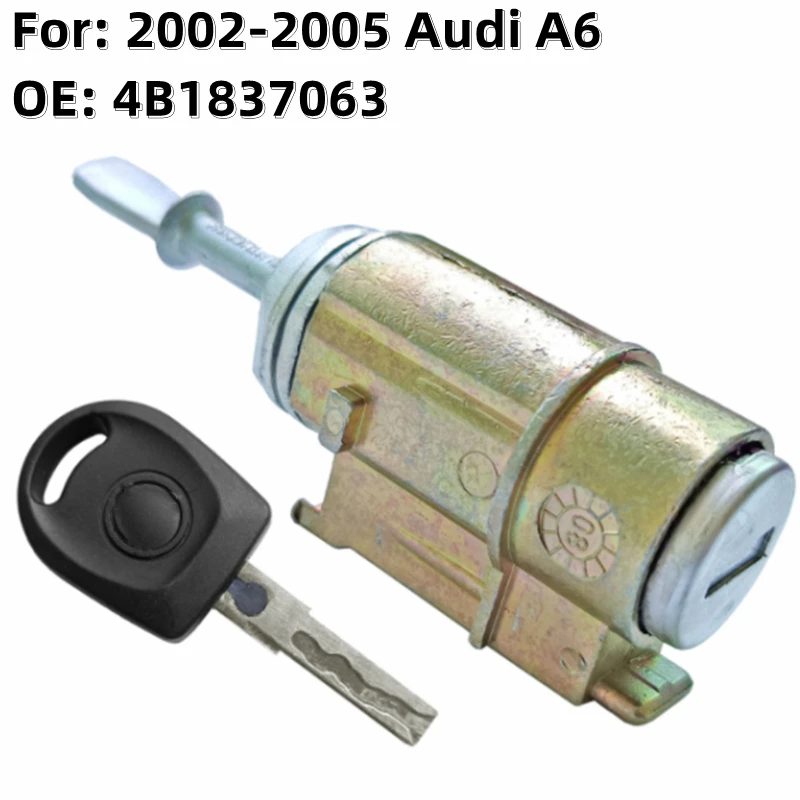 

FLYBETTTER OEM Left Door Lock Cylinder Auto Door Lock Cylinder For 2002-2005 Audi A6 With 1Pcs Key OE: 4B1837063