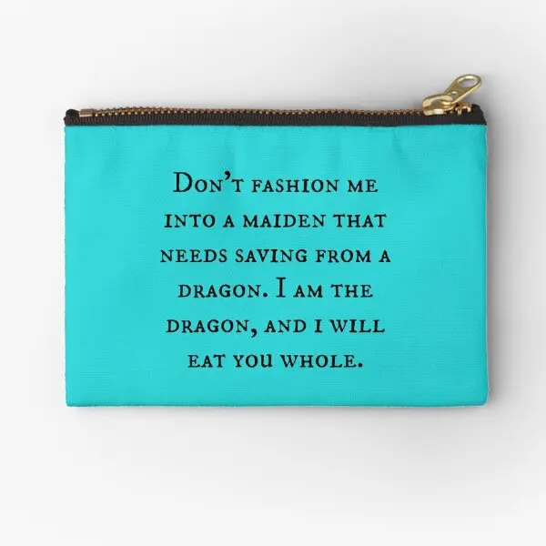 Dragon Of Feminism 2  Zipper Pouches Pocket Key Wallet Packaging Bag Socks Pure Small Underwear Money Cosmetic Men Panties Coin