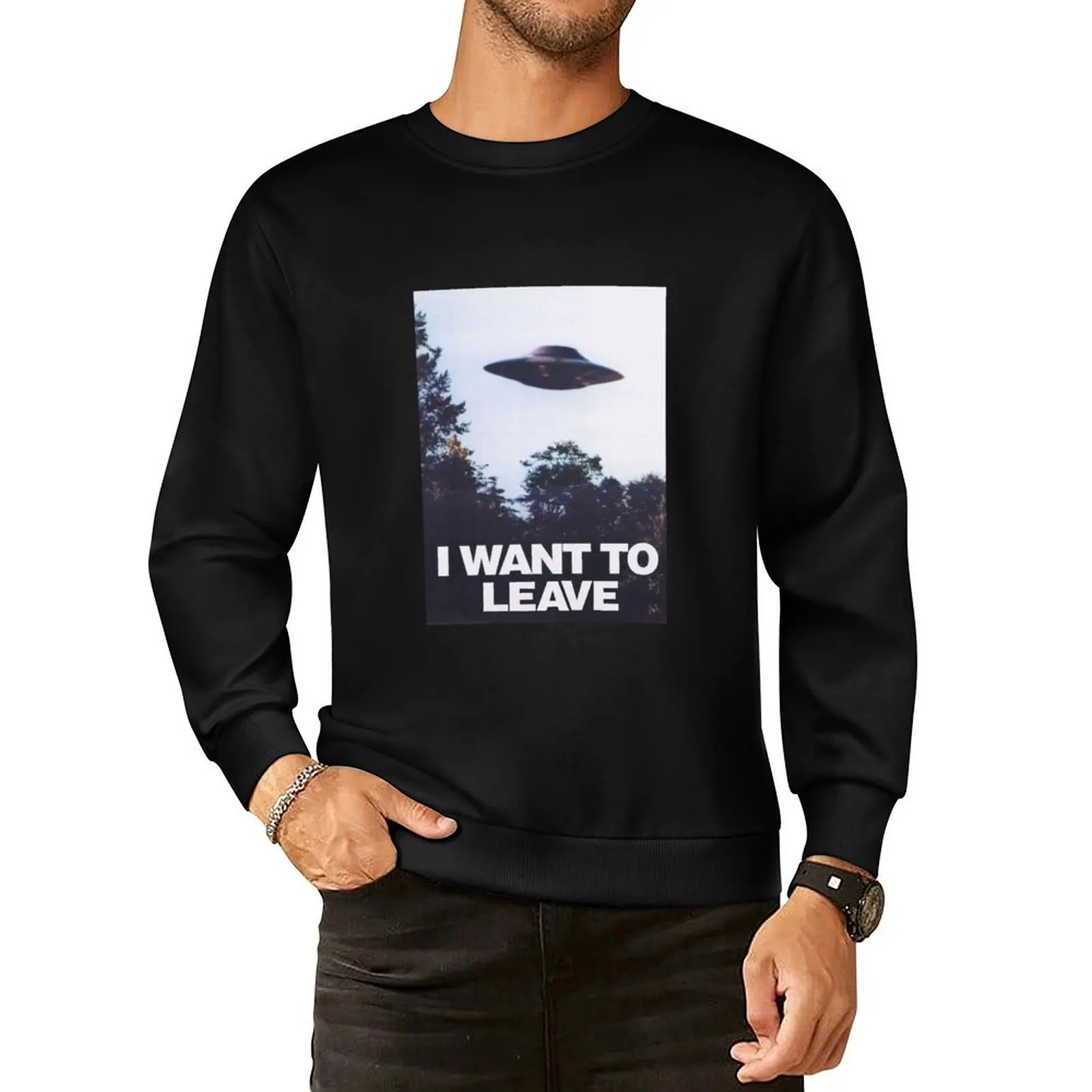 

I Want To Leave Pullover Hoodie men's clothing men wear men's autumn clothes men's clothes sweatshirts