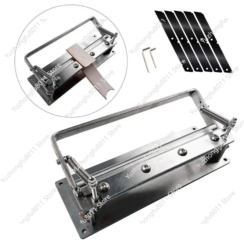 1Set 100MM、200MM All Stainless Steel Leather Thinning Machine Leather Art Tools DIY Vegetable Tanned Leather PPeeling Machine