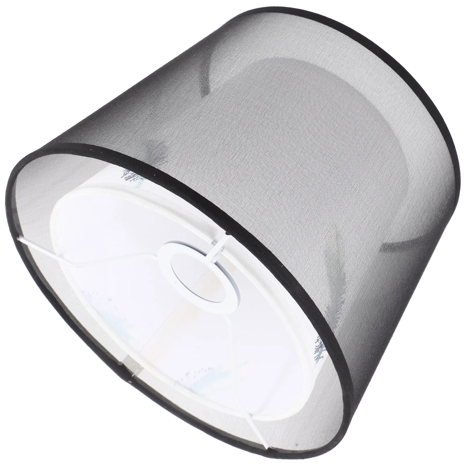 

Elegant Embroidery Lampshade Smooth Surface Sturdy Construction Practical Eye Protection for Desk Lamp Shade