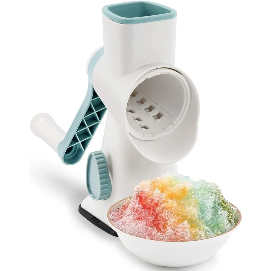 

Portable Manual Rotary Ice Shaver with Handle and Suction Feet for Quick Shaved Ice Making at Home Outdoor Events or Beach Part