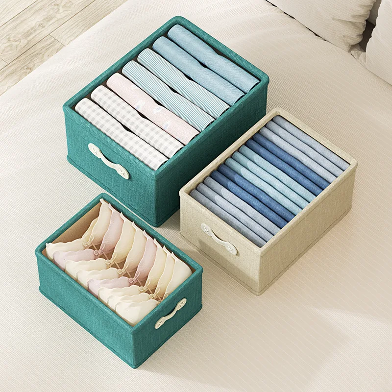 

Storage Box Foldable Wardrobe Organizing Box With Handles Box For Socks Miscellaneous Items Toys Storage