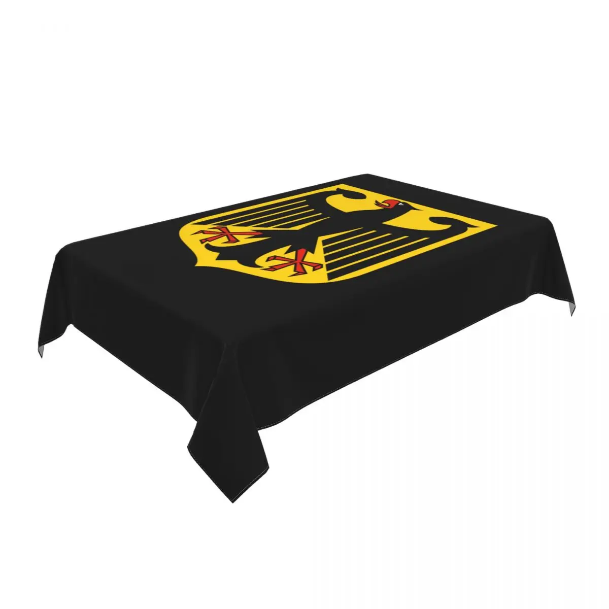 Coat Of Arms Of Germany Tablecloth Rectangular Fitted Waterproof German Flag Eagle Table Cover Cloth for Party