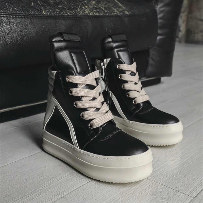 MODX Sepatu Bot Pergelangan Kaki Atasan Tinggi Pria Sepatu Atasan Tinggi Sepatu Desainer Antik Sepatu Kasual Bersepeda Klub Jalanan