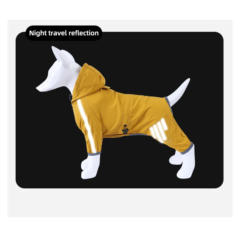 Waterproof Dog Clothes for Small Dogs Pet Rain Coats Jacket Puppy Raincoat Reflective Strip Yorkie Chihuahua Clothes Pet Product