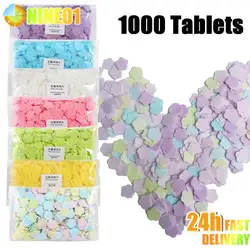 1000pcs/bag Portable Soap Paper Flakes Bath Hand Washing Disposable Soap Slice Mini Flower Travel Scented Petal Handwashing Soap