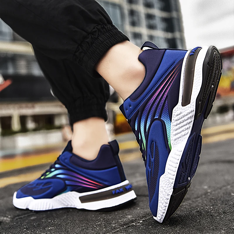 Summer & Spring Air Mesh Men Running Shoes Fashion Breathable Sneakers Sports Casual Soft Bottom Size 39-44