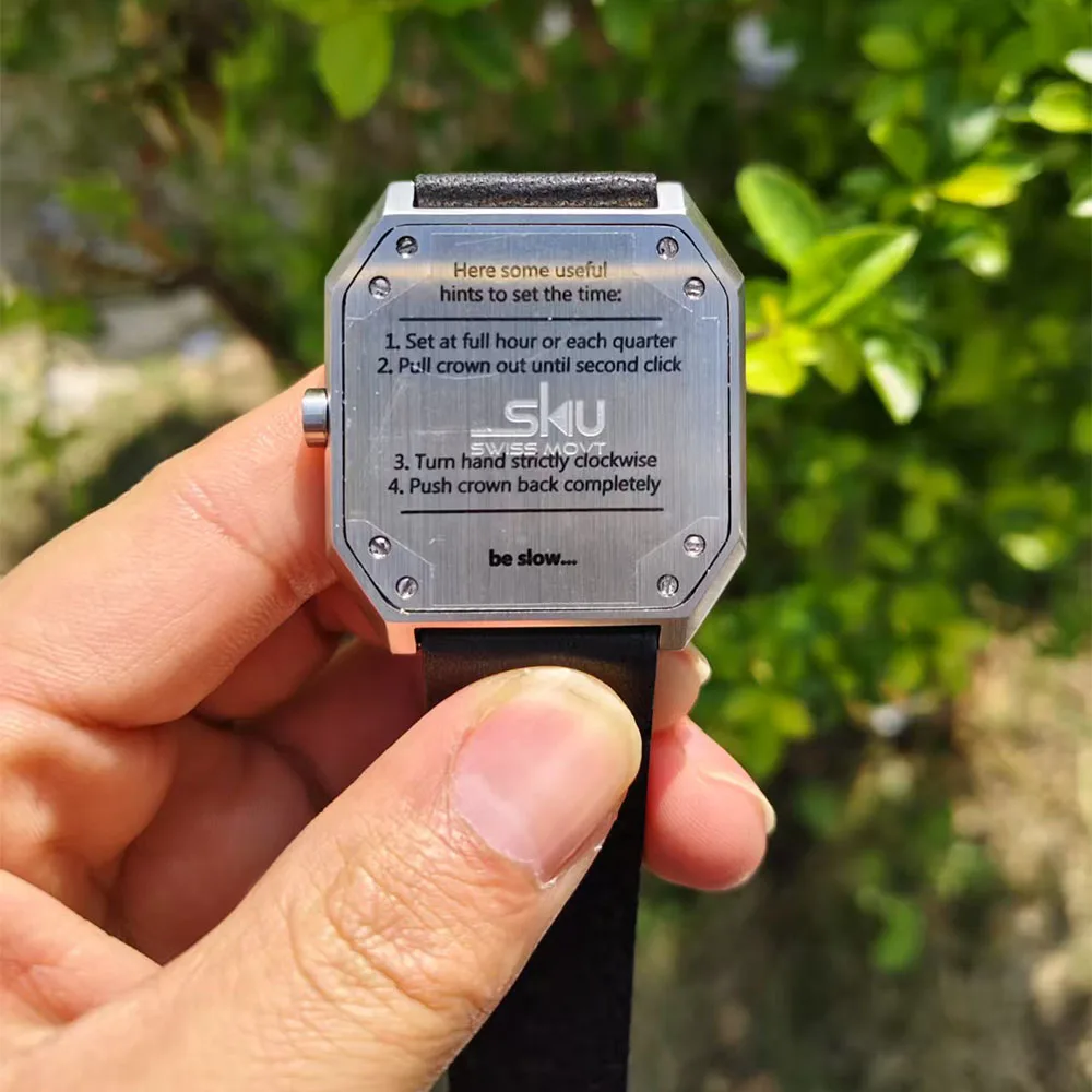 Genuine German SKU One Hand Watch Minimalist Bauhaus Design Sterile Dial Fashion Couple Watch