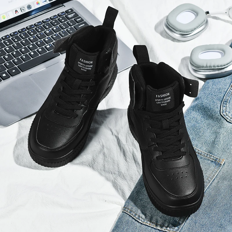 

Высокие повседневные спортивные кроссовки с эластичной вставкой, увеличивающие рост, износостойкие, противоскользящие, для комфортной носки