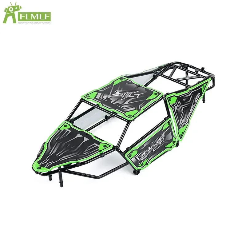 Flflf gaiola de metal com carros corpo escudo kit apto para 1/5 hpi rofun baha rovan km baja 5ts rc carro brinquedos jogos peças