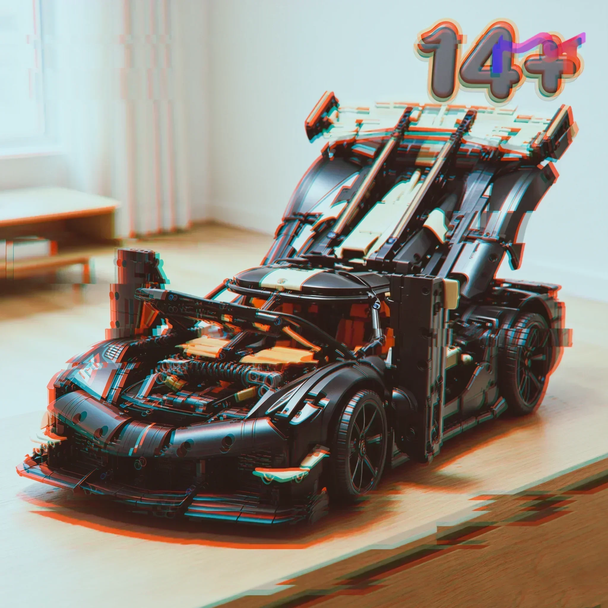 Sports Megacar SupercarCar 4104pcs Super Deals Building Blocks Assembly Display Model Collectors Edition Christmas Gifts Adults