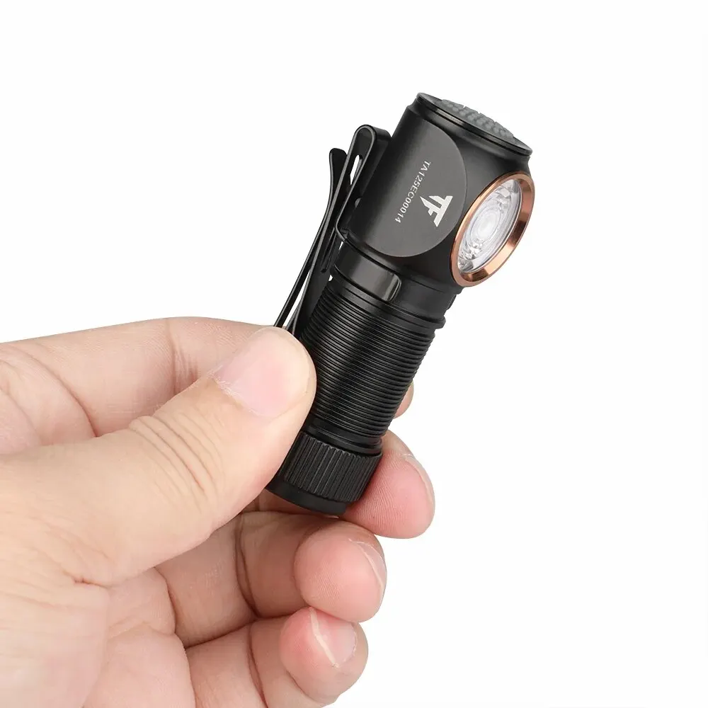 Trustfire MT15 Powerful LED Headlamp 1000LM USB C Rechargeable Mini 16340 EDC Angle Head Flashlight MVP Optics with Magnet Tail