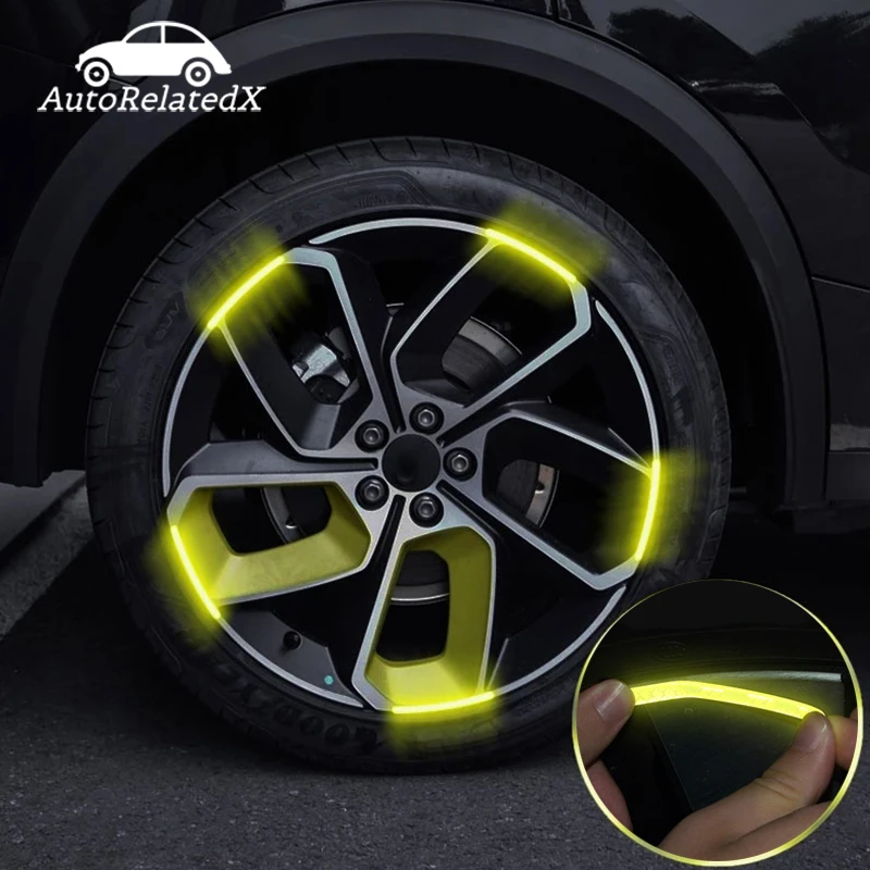 20pcs Car Wheel Hub Reflective Sticker Car Stickers For Renault Koleos Twingo Scenic Megane Fluenec Latitude Clio 1/2/3 Chrysler
