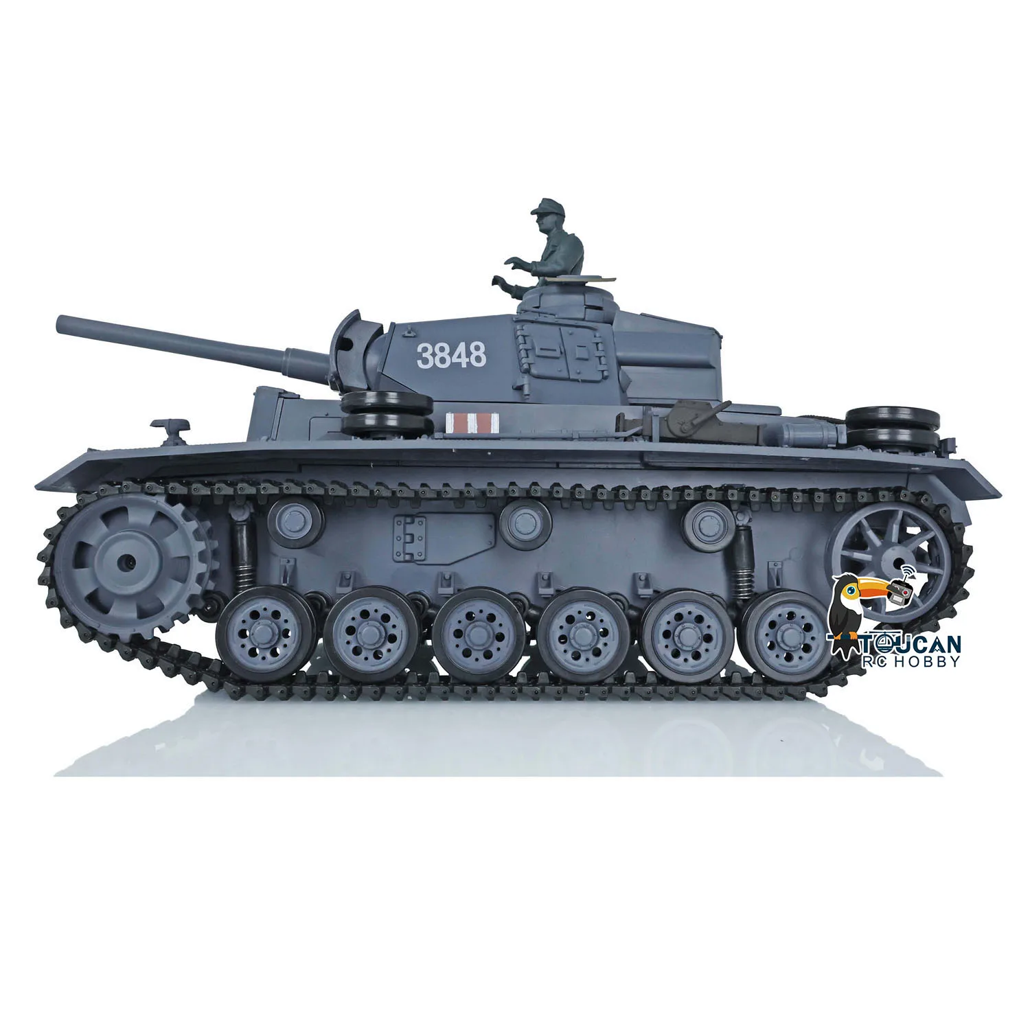 

2,4G Heng Long масштаб 1/16 7,0 пластиковый немецкий танк Panzer III L RC Модель 3848 Battle Against IR Battle Toys для мальчиков TH17339-SMT7