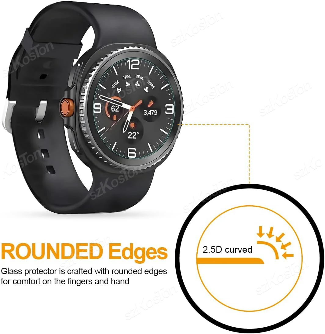 2 Buah Pelindung Layar untuk Jam Tangan Samsung Galaxy 8 40Mm/44Mm & Klasik 46Mm/Jam Tangan Ultra 47Mm (2025) Kaca Antigores HD