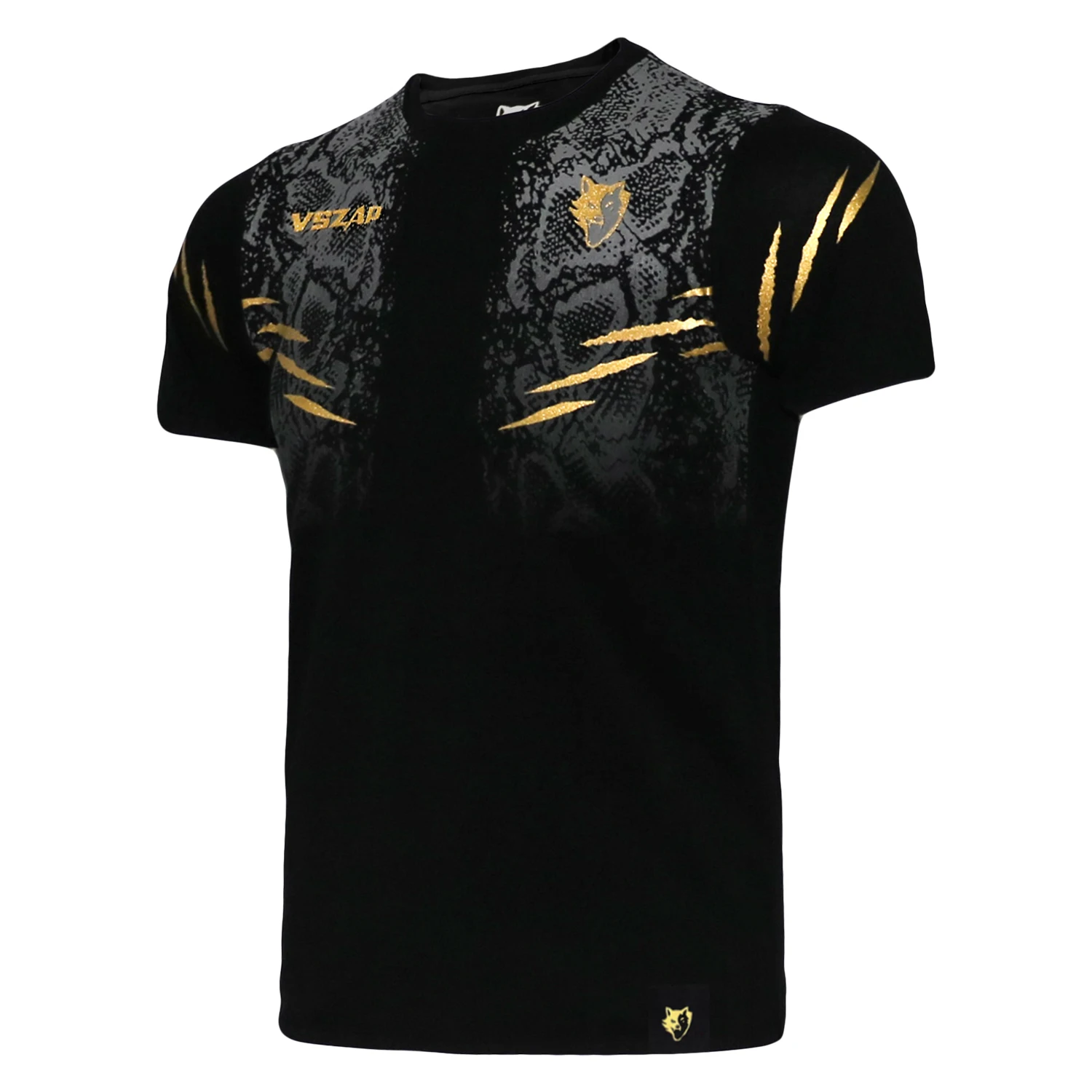 VSZAP MMA BJJ الملاكمة المقاتلة التدريب تي شيرت القطن قصير الأكمام لفن القتال المختلطة الصالة الرياضية تجريب الملابس #3