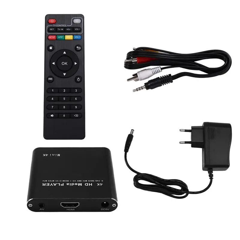 

CABE-TV Box With SD Media HDD Player Multimedia Player Full HD 4K USB External Media Player