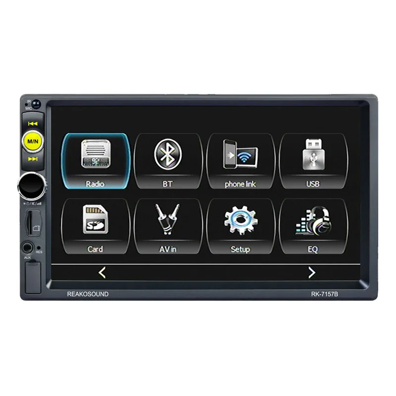 

2 Din 7 Inch Car Stereo Bluetooth Touch-Screen MP5 Player FM Radio In-Dash Multimedia with Backup Camera AUX/TF/USB