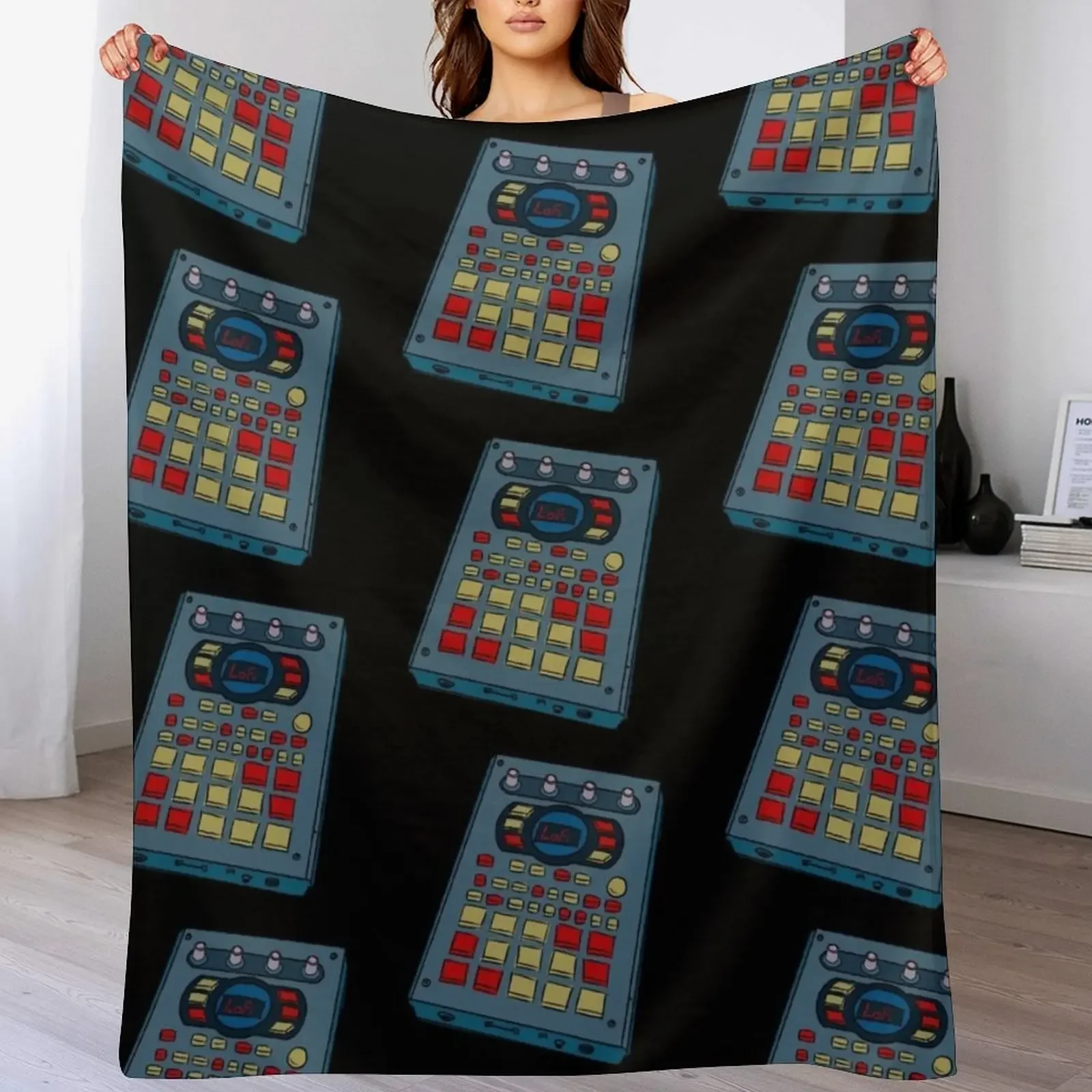 

Roland SP404 Drum Machine Sampler Throw Blanket No Pilling Soft Warm Blanket for Bed