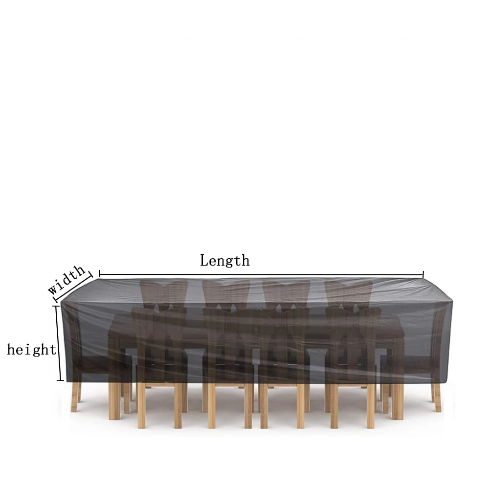 パティオと庭の家具用の防水カバー,36サイズ,雨と雪用の防塵カバー,ソファと椅子用