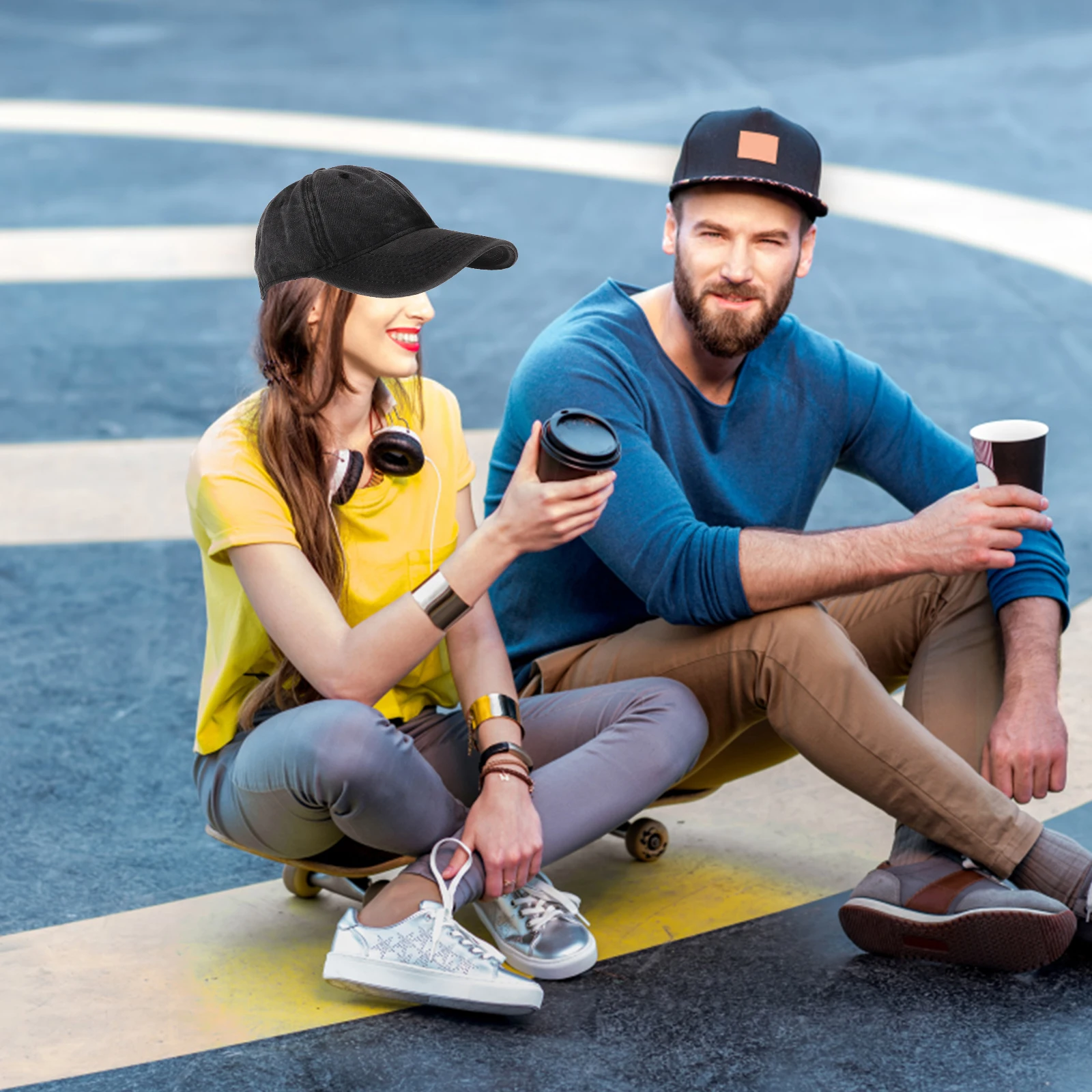 

Washed Baseball Cap Women Cotton Adjustable Back Strap Stylish Design Outdoor Activities Fishing Camping Picnic Beach Hiking