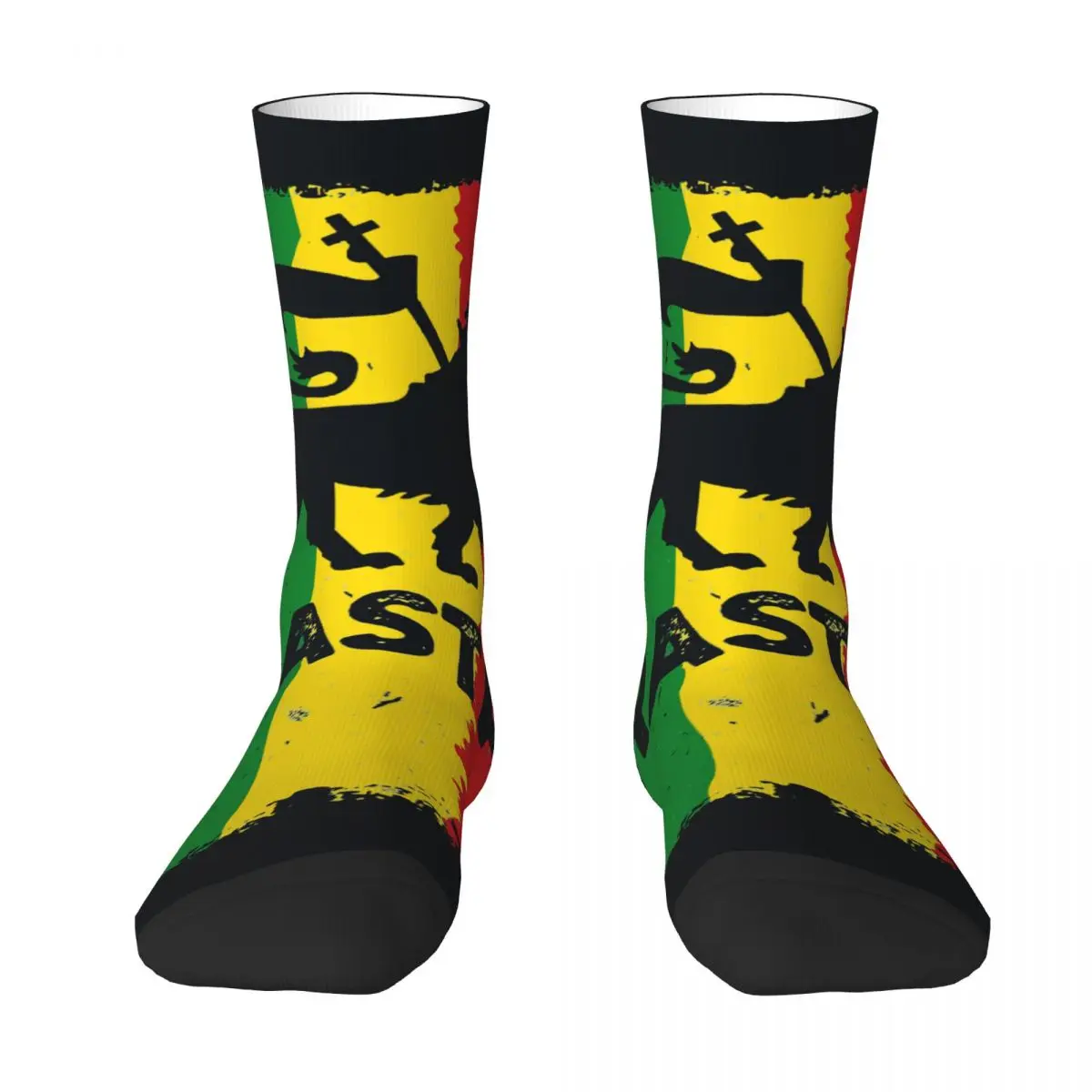 Rastafari Lion Of Judah Classic Rasta Flag Lion Unisex Winter Socks Outdoor Happy Socks Street Style Crazy Sock