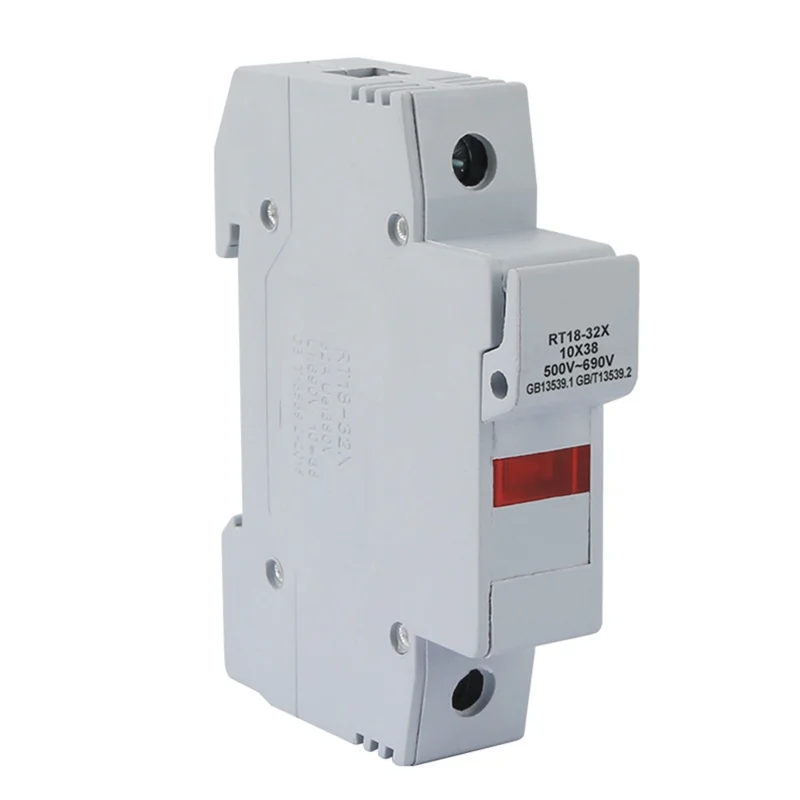 

Reliable1p RT18-32X Single Pole DIN Rail Fuse Holder, 10X38mm, AC 380V 32A, Reliable Circuit Safety Base