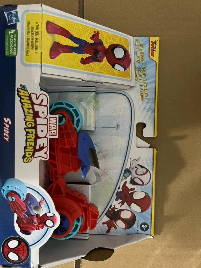 Cudowne legendy figurka Spidey i jego niesamowici przyjaciele Spiderman Miles Morales dziecięcy zabawkowy samochód 4-calowy czarny Pather duch-pająk