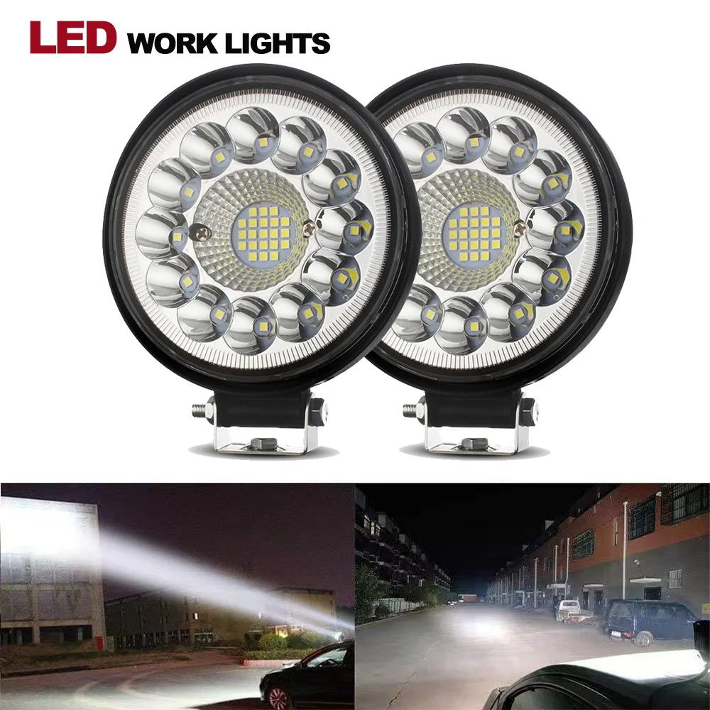 

4" Car LED Bar Offroad 4X4 Spotlight 12V 24V Work Light Bar For Jeep Truck Car Tractor ATV Barra Headlights Car Accessories