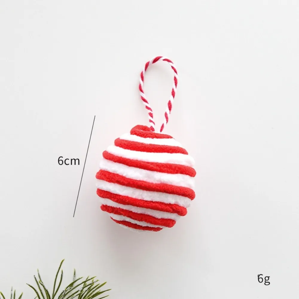 Nowe laski Świąteczne aksamitne wiszące cukierki Xms Ball Xmas Velvet Pendant New Year Shooting Prop Christmas Tree Decoration