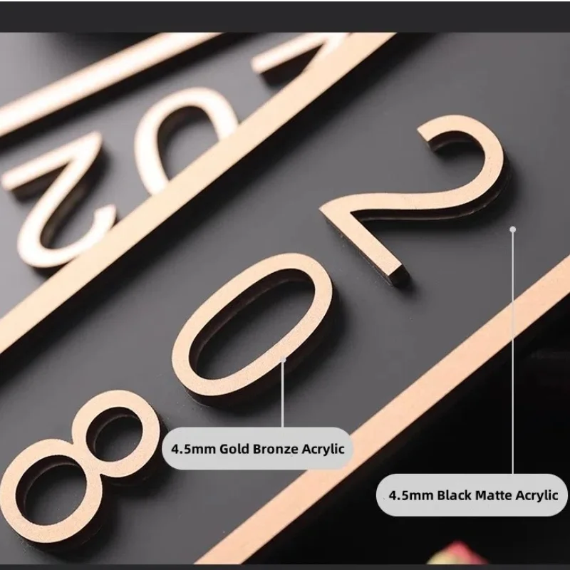 الاكريليك لوحات الباب الحديثة متجر تسجيل رقم شخصي مخصص لمكتب المنزل الشقق مطعم مقهى بار فندق ديكور المنزل لوحة