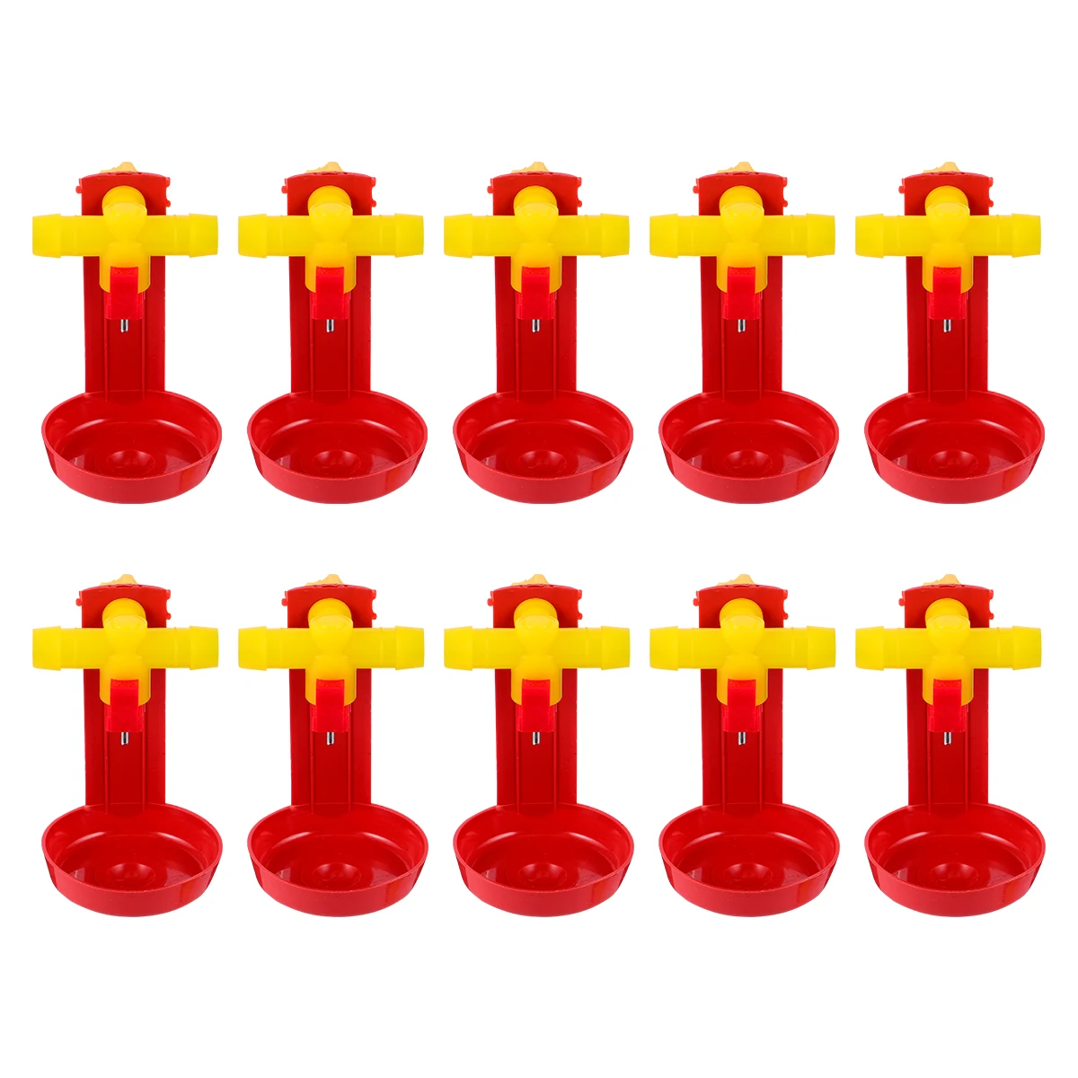 

10pcs Chicken Waterer Nipples Drinking System Poultry Dispenser Safe Environmental Steel Ball Drinker Mounting Ring Suitable