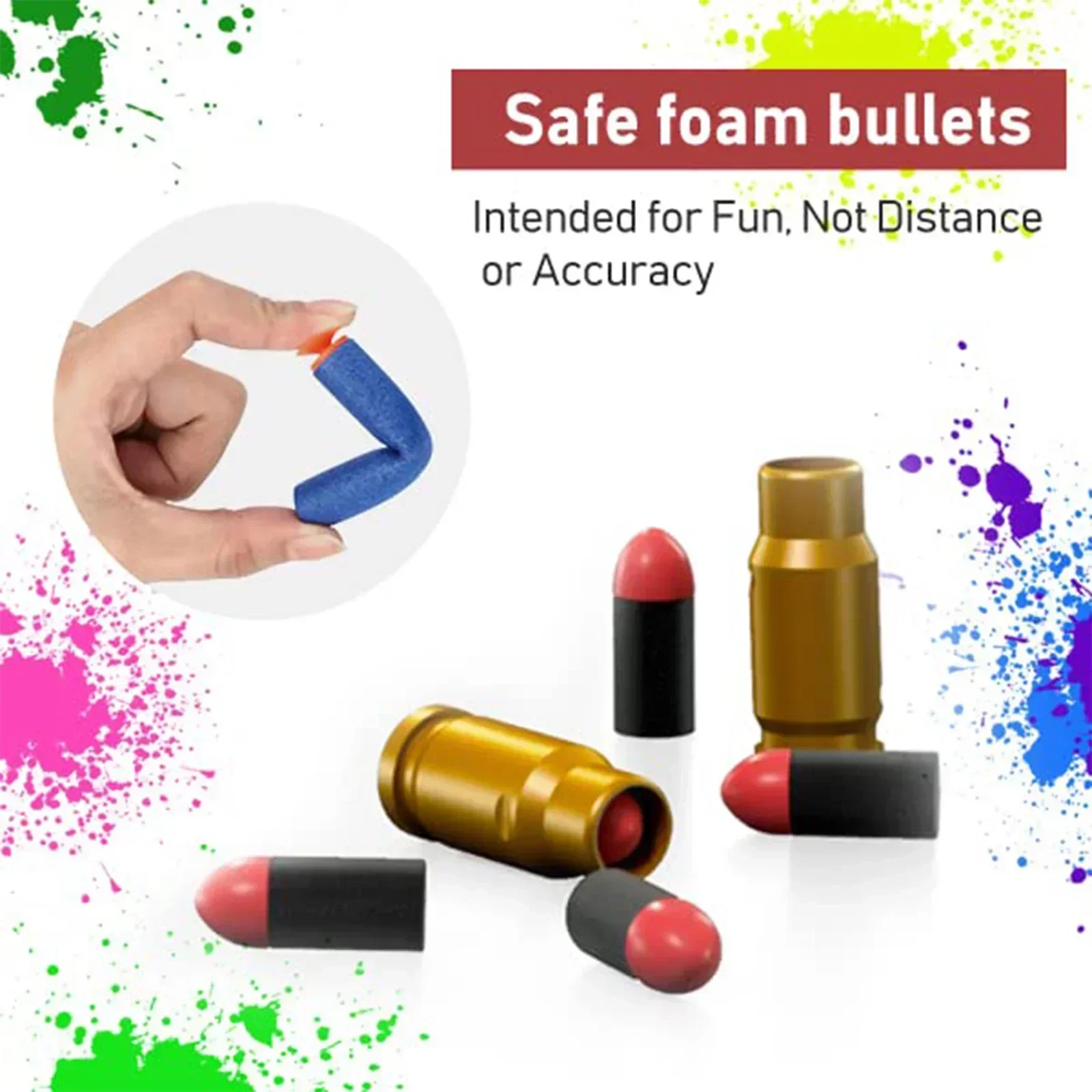 Toy Gun , Soft Bullets & Eco-Friendly Gel Ball, Toys Foam Blaster with 40 Pcs EVA Darts , Shooting Games Education To