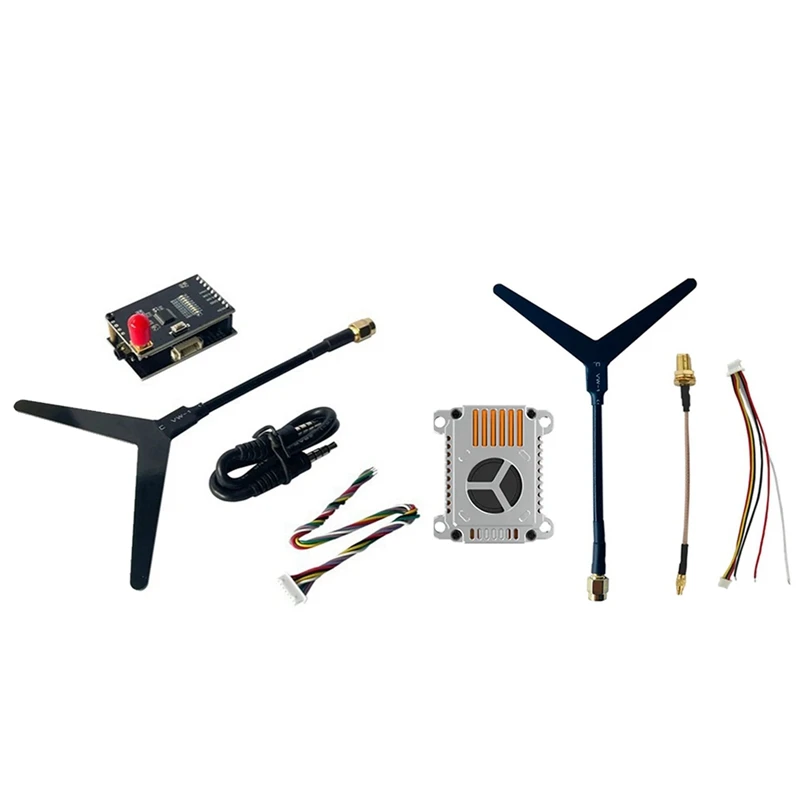 1.2G 2W VTX+1.2G 1.3G VRX 9 Channels FPV Video Transmitter Receiver For FPV Long Range Racing Drone