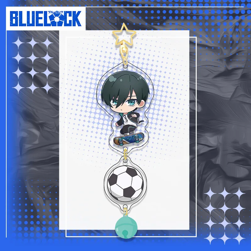 Hot Anime BLUE LOCK Figures Isagi Yoichi Bachira Meguru Chigiri Hyoma Cosplay Cute Acrylic Keychains Fans Christmas Gifts