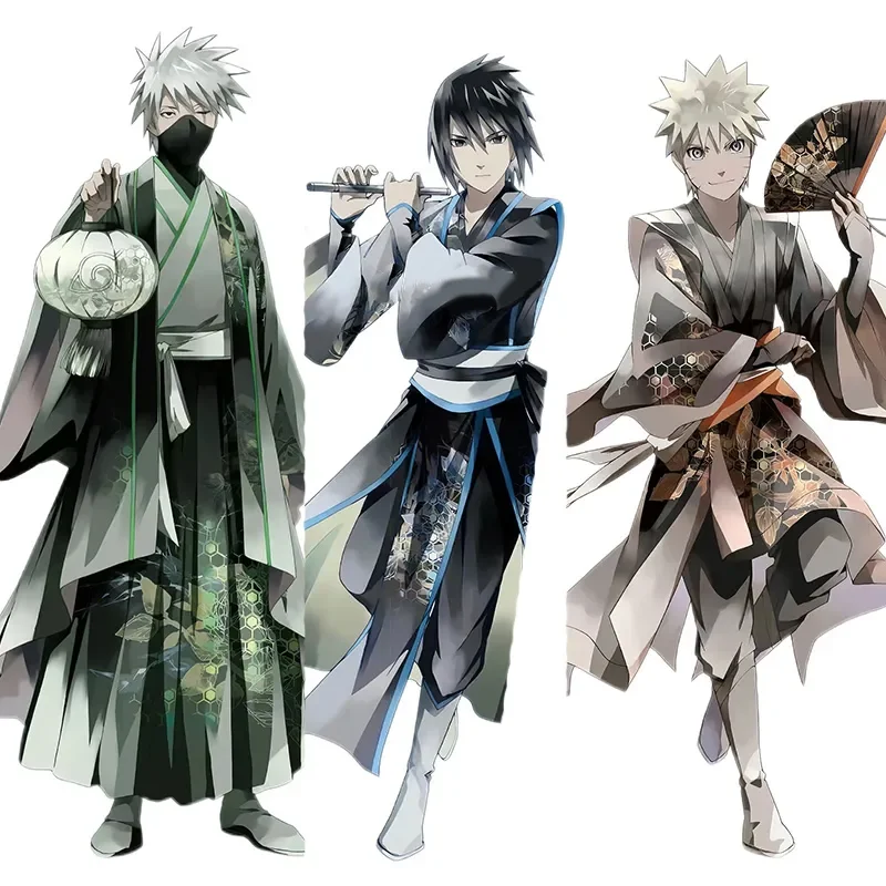 Nuevo NARUTO figura acrílica con soporte Uzumaki Naruto Hatake Kakashi periférico de animé decoración de estilo nacional adorno exquisito