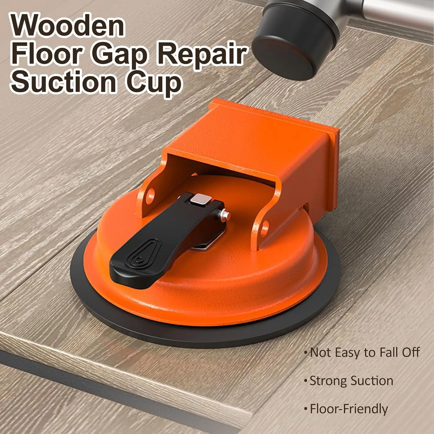 Wood Floor Gap Repair Suction Cup, Strong Knock-In Cracker Pull Tightener, Floor Lifting Tool for Splits Repair