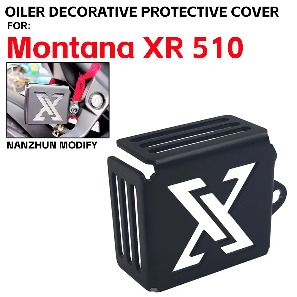 For Macbor Montana XR5 510 XR 510 2023 2024 2025 New Motorcycle Rear Brake Fluid Reservoir Cover Oil Cup Guard Guard Accessories