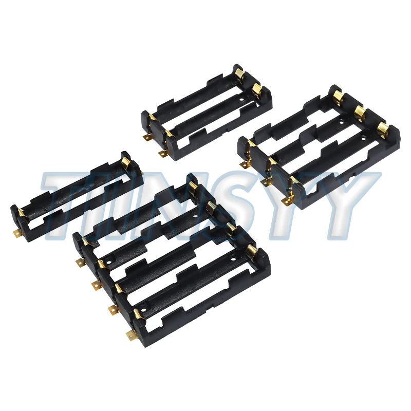 1x2x3x4x18650 smt battery holder 18650 smd storage box battery container power bank with bronze pins rechargeable SMT DIY