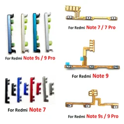 NEW Power Volume Side Button Key For Xiaomi Redmi Note 7 9 9T 9s 9 Pro Max Volume Button Power Switch On Off Button Flex Cable