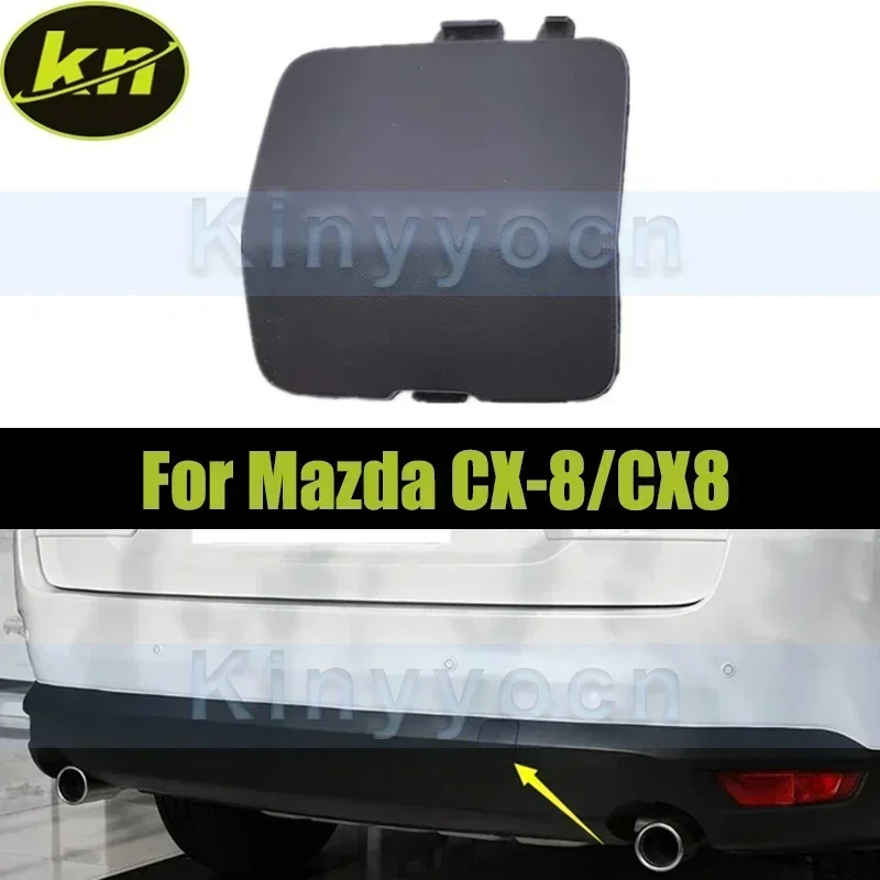 

Black Right Side Rear Bumper Tow Eye Trim Cap Cover For Mazda CX8/CX-8